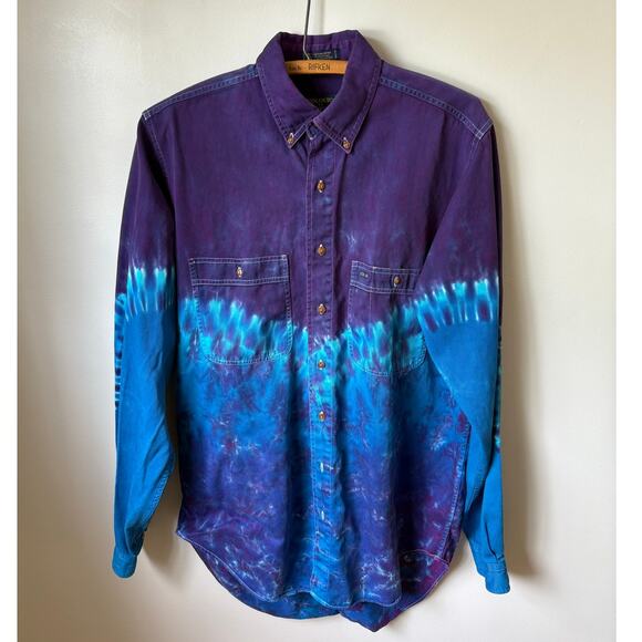 Vintage 90s Colours by Alexander Julian Tie-Dye Canvas Oxford - Picture 1 of 6